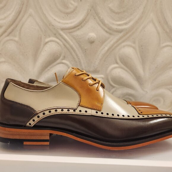 Stacy Adams Plaza Olive Multi Cap Toe Oxfords. NIB. Size 10 main image 13